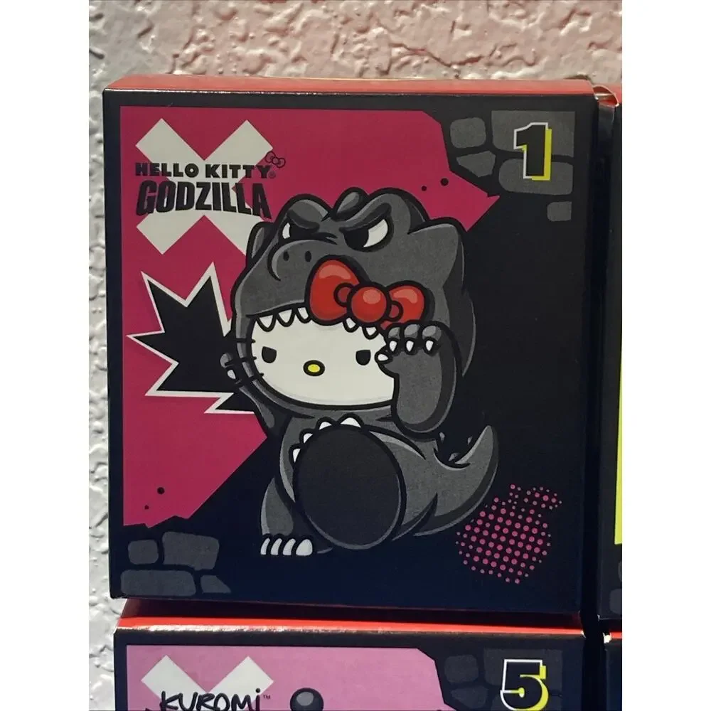 NEW Hello Kitty 2026 Godzilla Set of 8 McDonald Happy Meal Figure COMPLETE Box